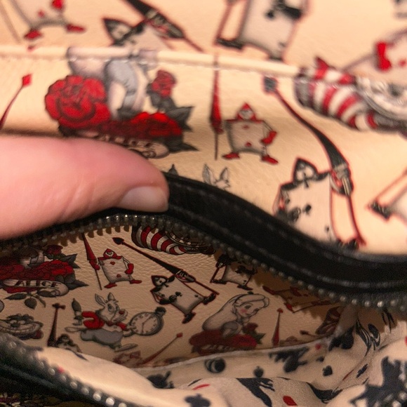 RARE Loungefly Disney Alice in Wonderland Tattoo AOP Mini Backpack - Picture 8 of 13